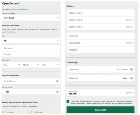 Inscription Bet365 : comment s'inscrire et accéder à son compte.
